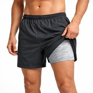 Chubbies Lined Athletic Shorts Men's size M Black